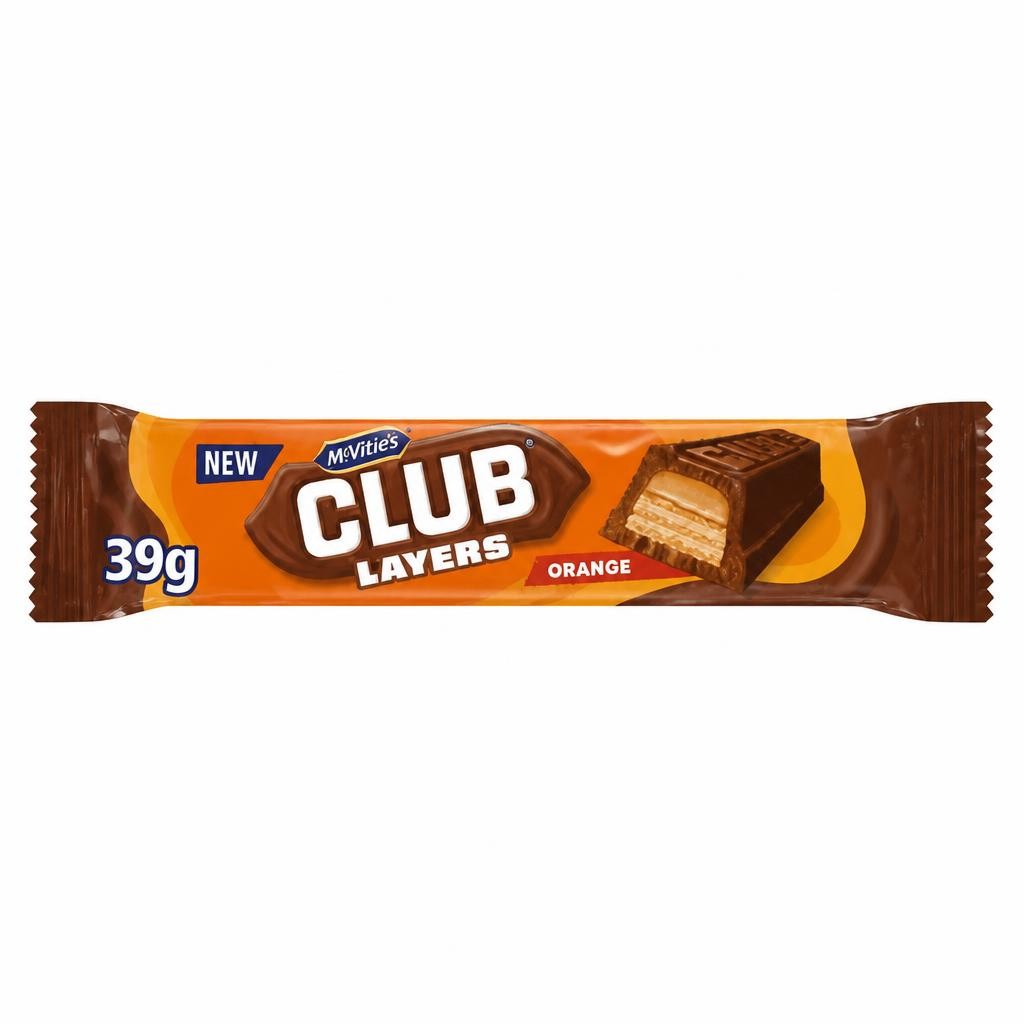 McVitie's Club Layers Orange 39g