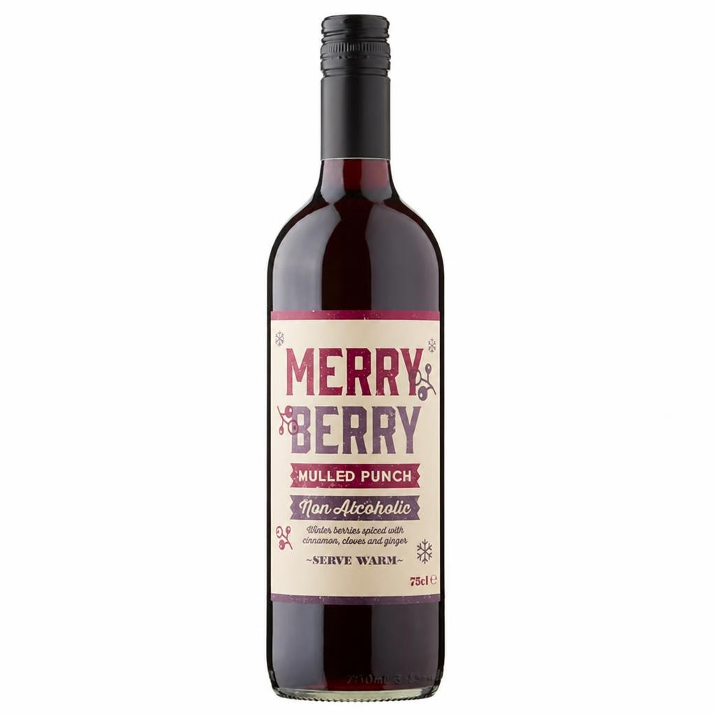 Sainsbury's 0.0%  Alcohol Free Merry Berry Mulled Punch Wine Based Drink 75cl