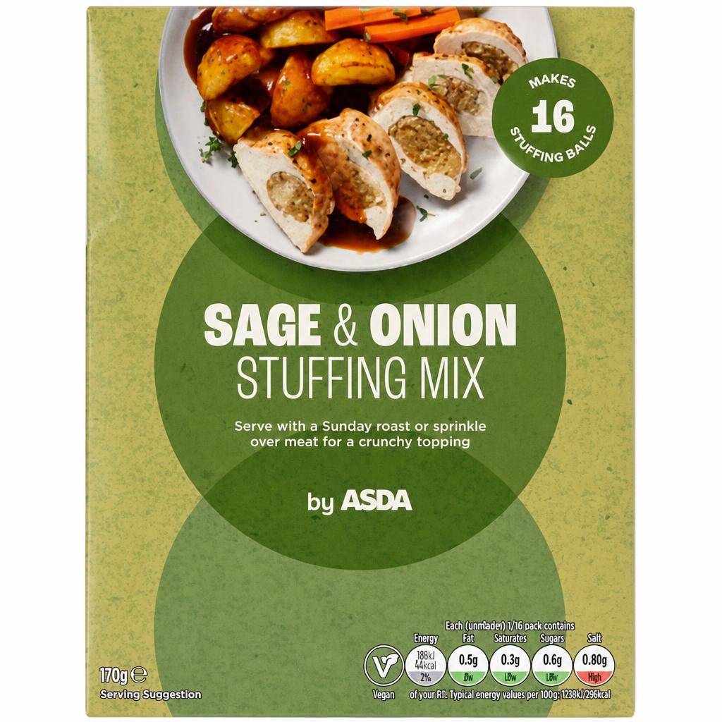 ASDA Sage & Onion Stuffing Mix 170g