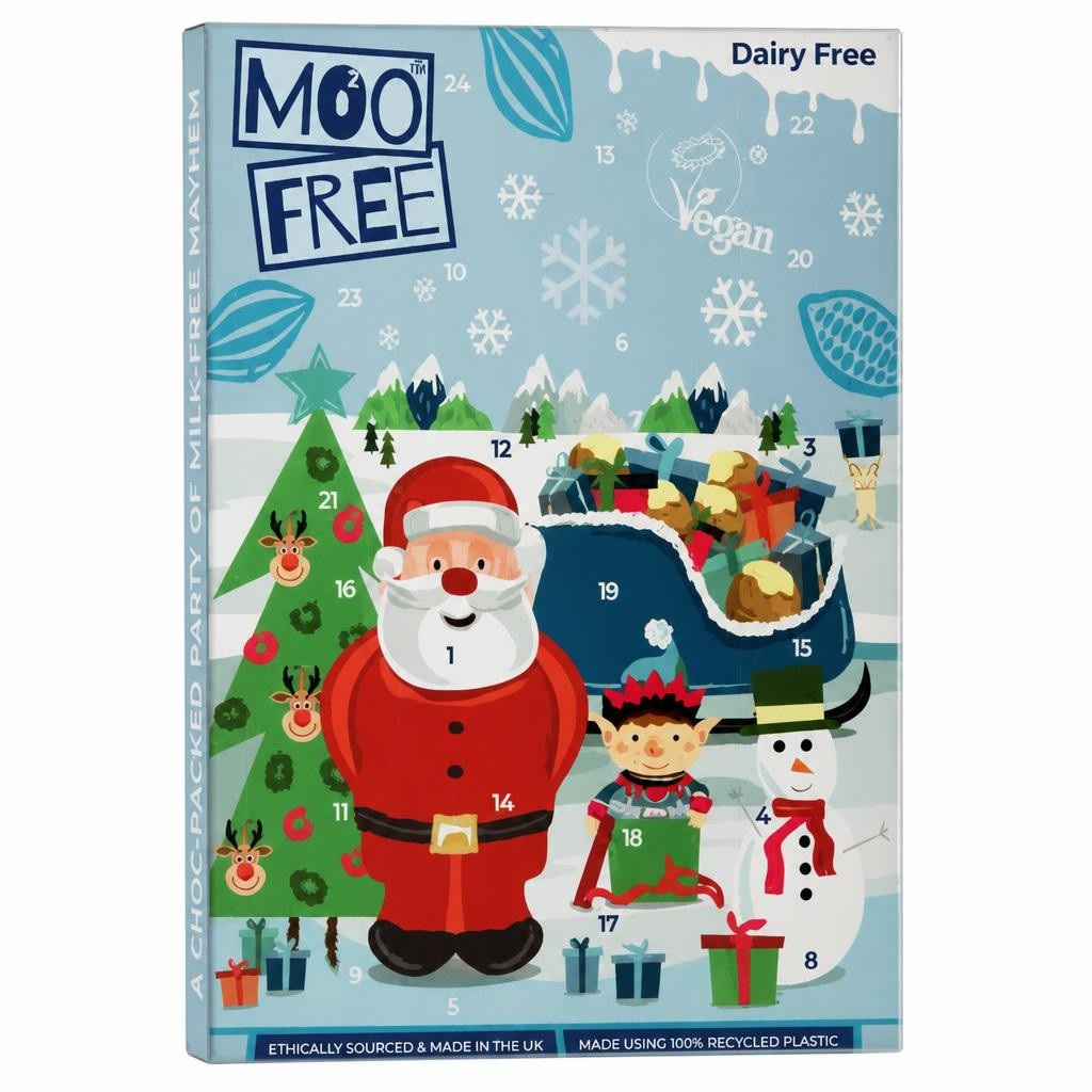 Moo Free White Choccy Advent Calendar 70g