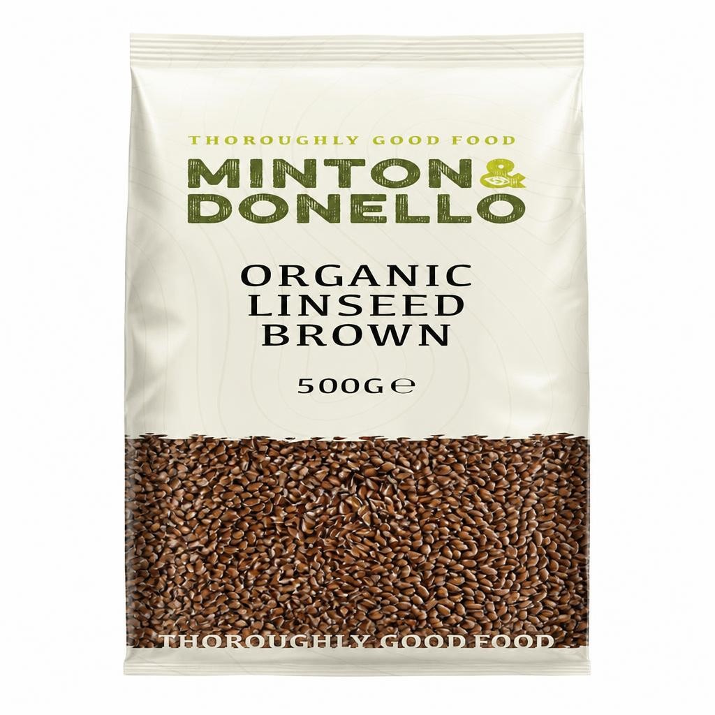 Minton & Donello Organic Brown Linseed 6 x 500g