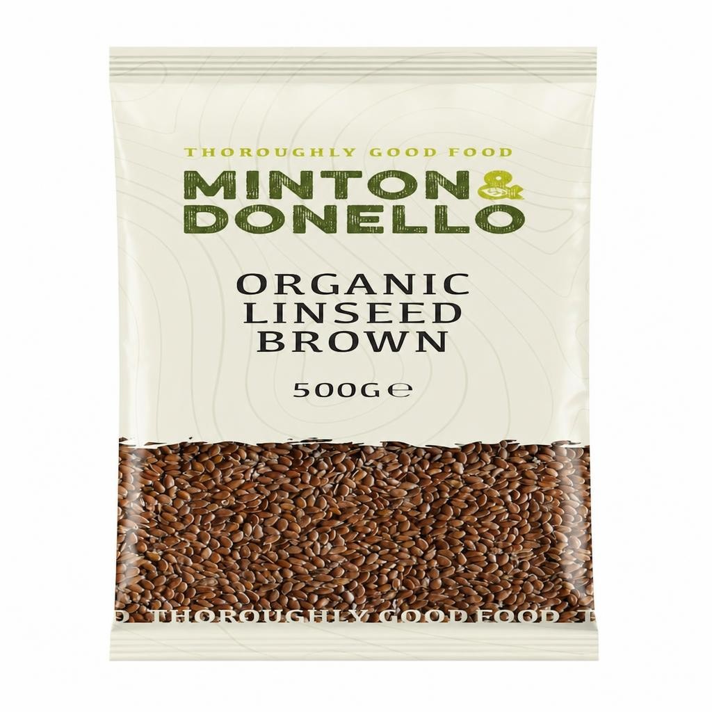 Minton & Donello Organic Brown Linseed 6 x 500g