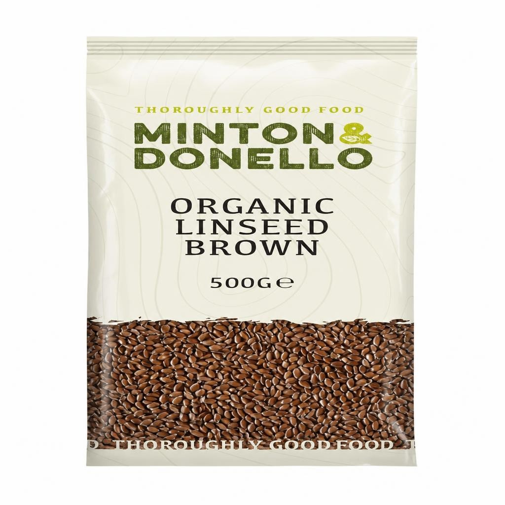 Minton & Donello Organic Brown Linseed 6 x 500g