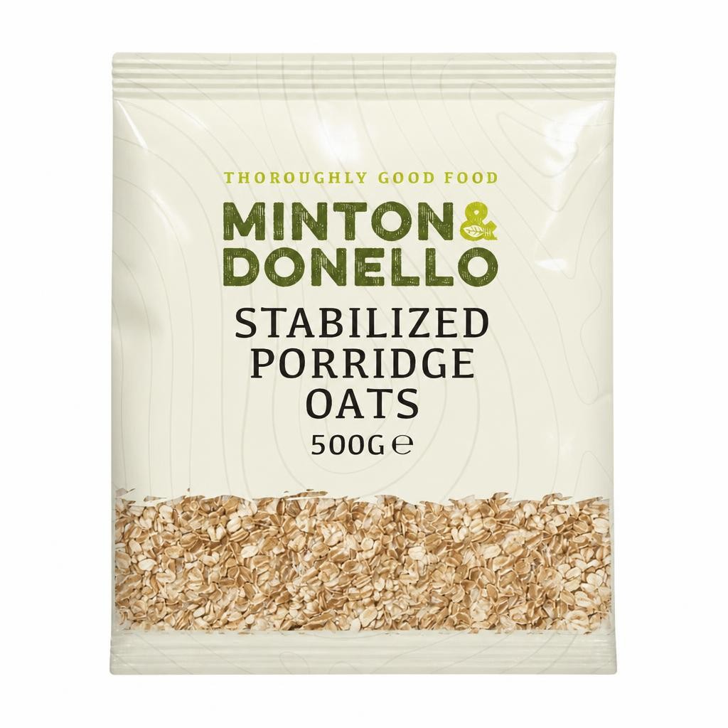 Minton & Donello Stabilised Porridge Oats 6 x 500g | Multi