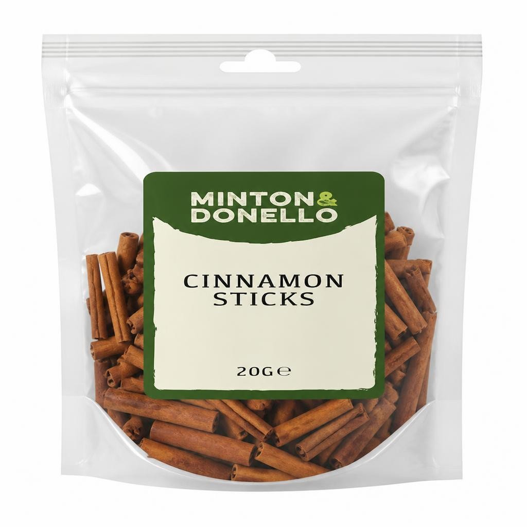 Minton & Donello Cinnamon Sticks 10 x 20g