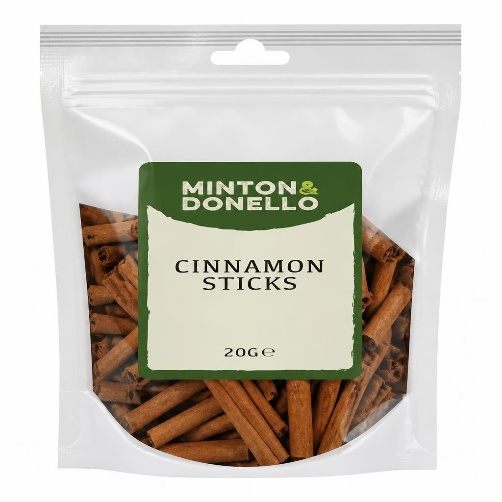 Minton & Donello Cinnamon Sticks 10 x 20g