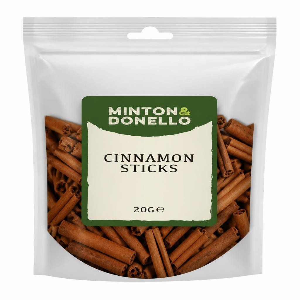 Minton & Donello Cinnamon Sticks 10 x 20g