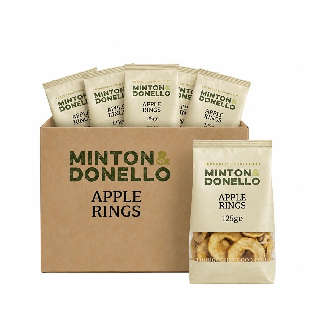 Minton & Donello Apple Rings 6 x 125g