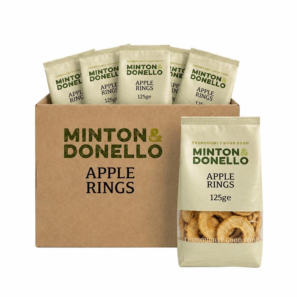 Minton & Donello Apple Rings 6 x 125g | Multi