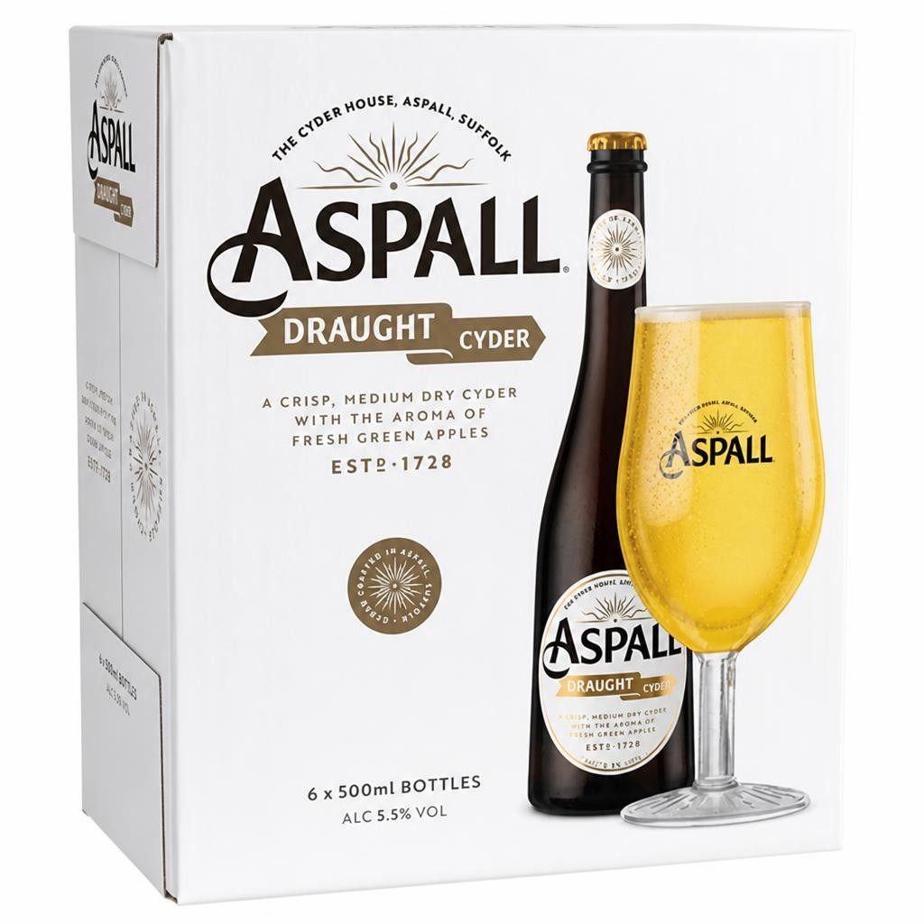 Aspall Draught Cyder 6 x 500ml