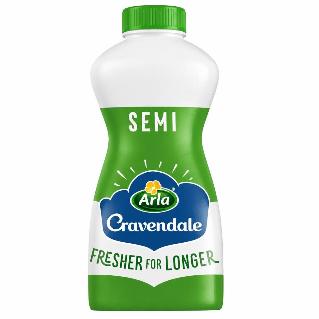 Cravendale Filtered Fresh Semi Skimmed Milk 1L Fresher for Longer