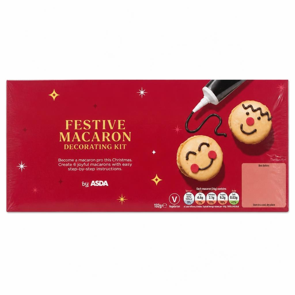 ASDA Festive Macaron Decorating Kit 101g