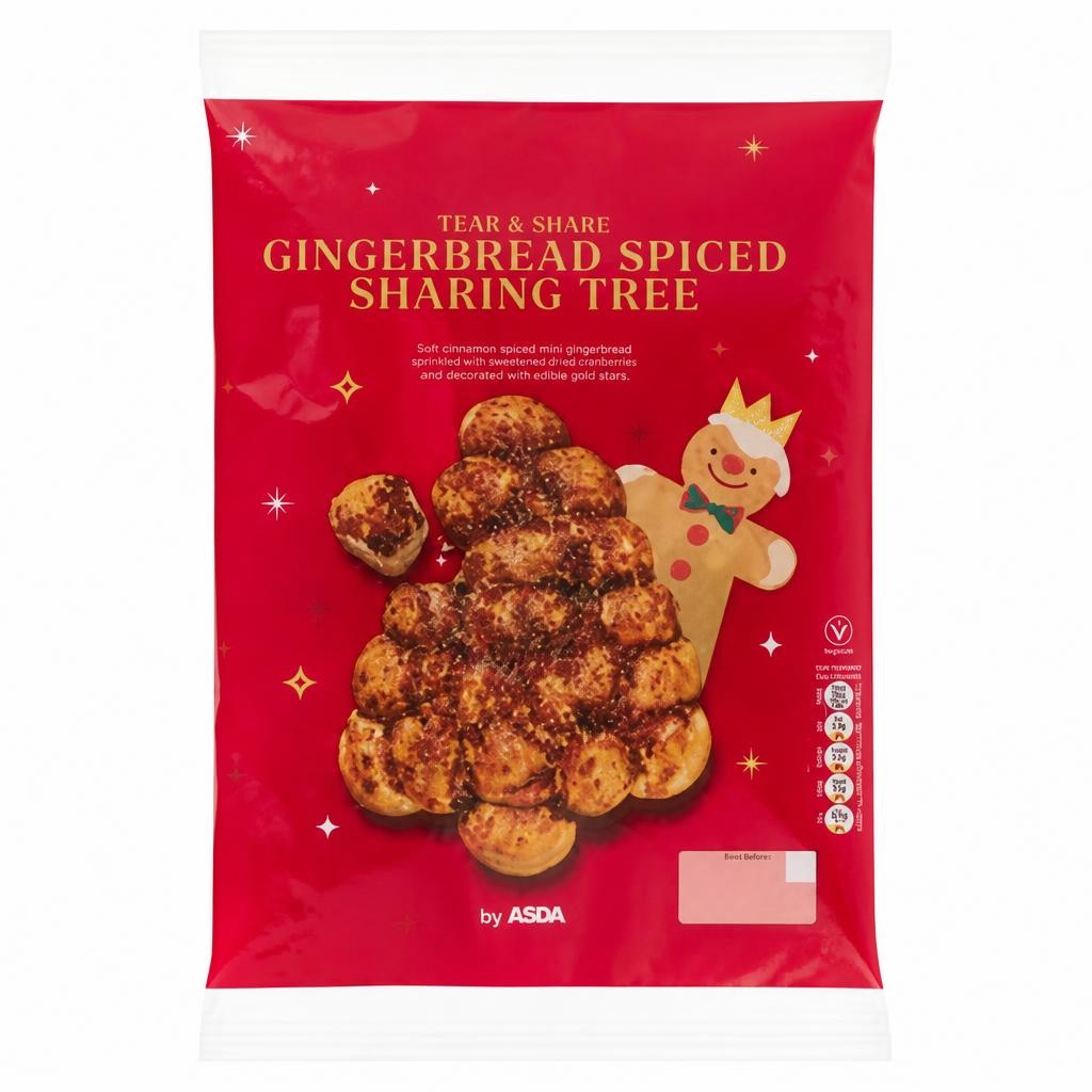 ASDA Gingerbread Spiced Sharing Tree 280g