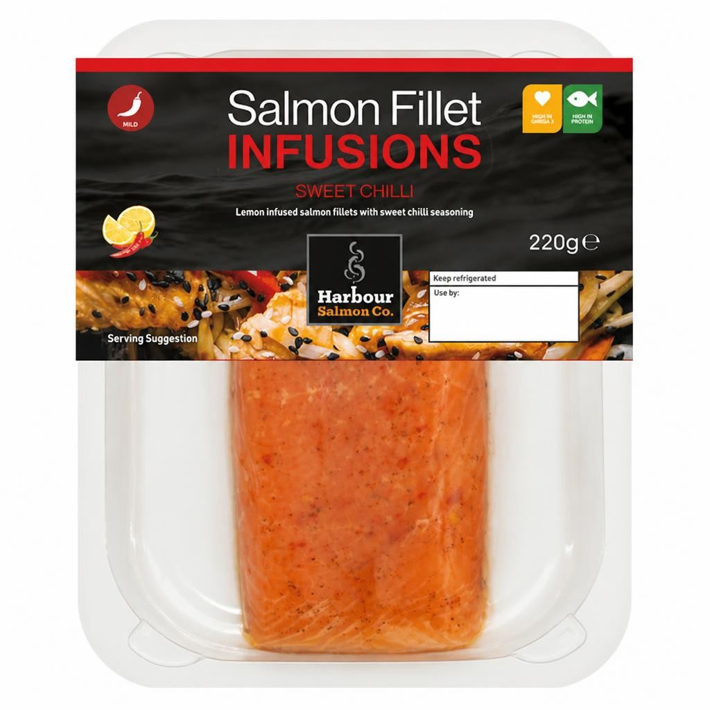Harbour Salmon Co. Sweet Chilli Salmon Fillet Infusions 220g