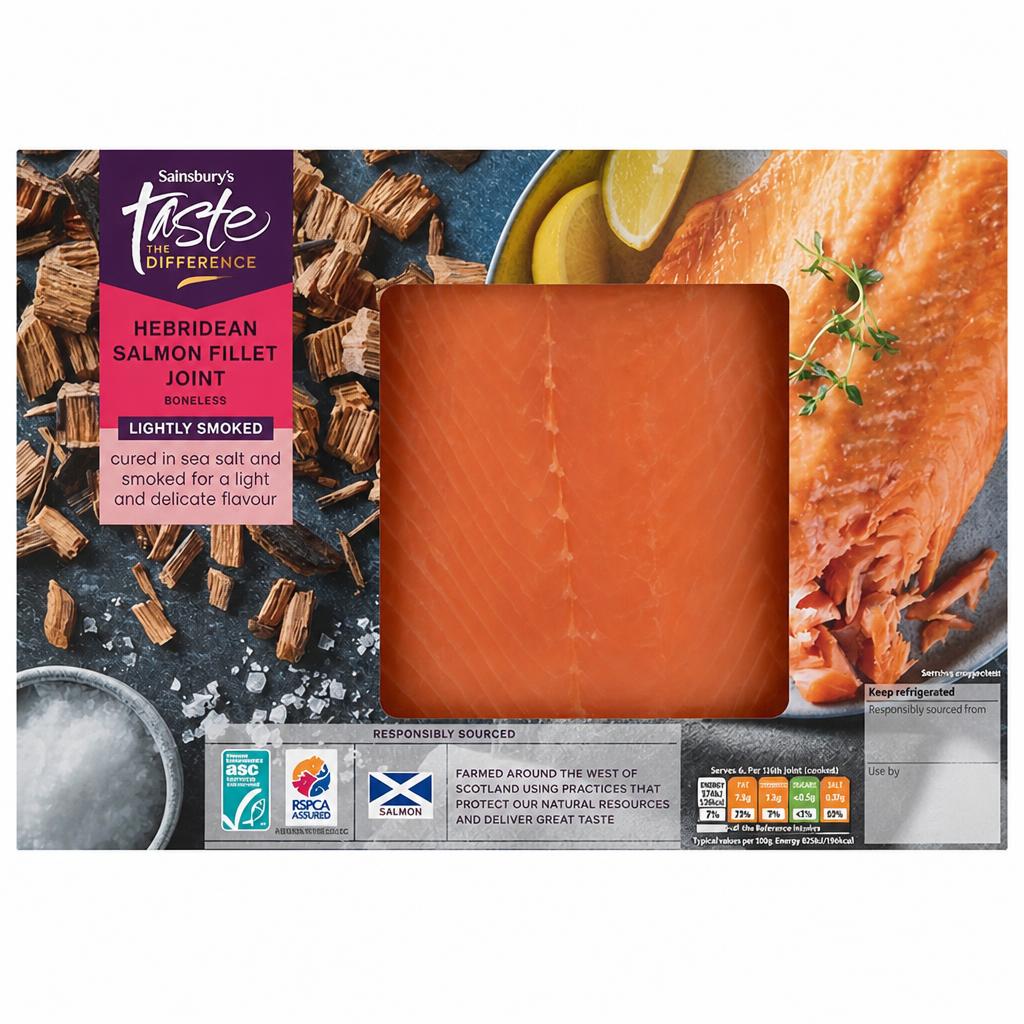 Sainsbury's 500g Hebridean Salmon Fillet Joint Boneless, Taste the Difference