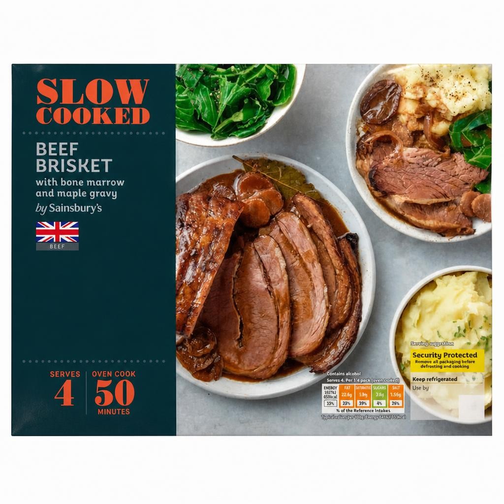 Sainsbury's Slow Cooked Beef Brisket 970g