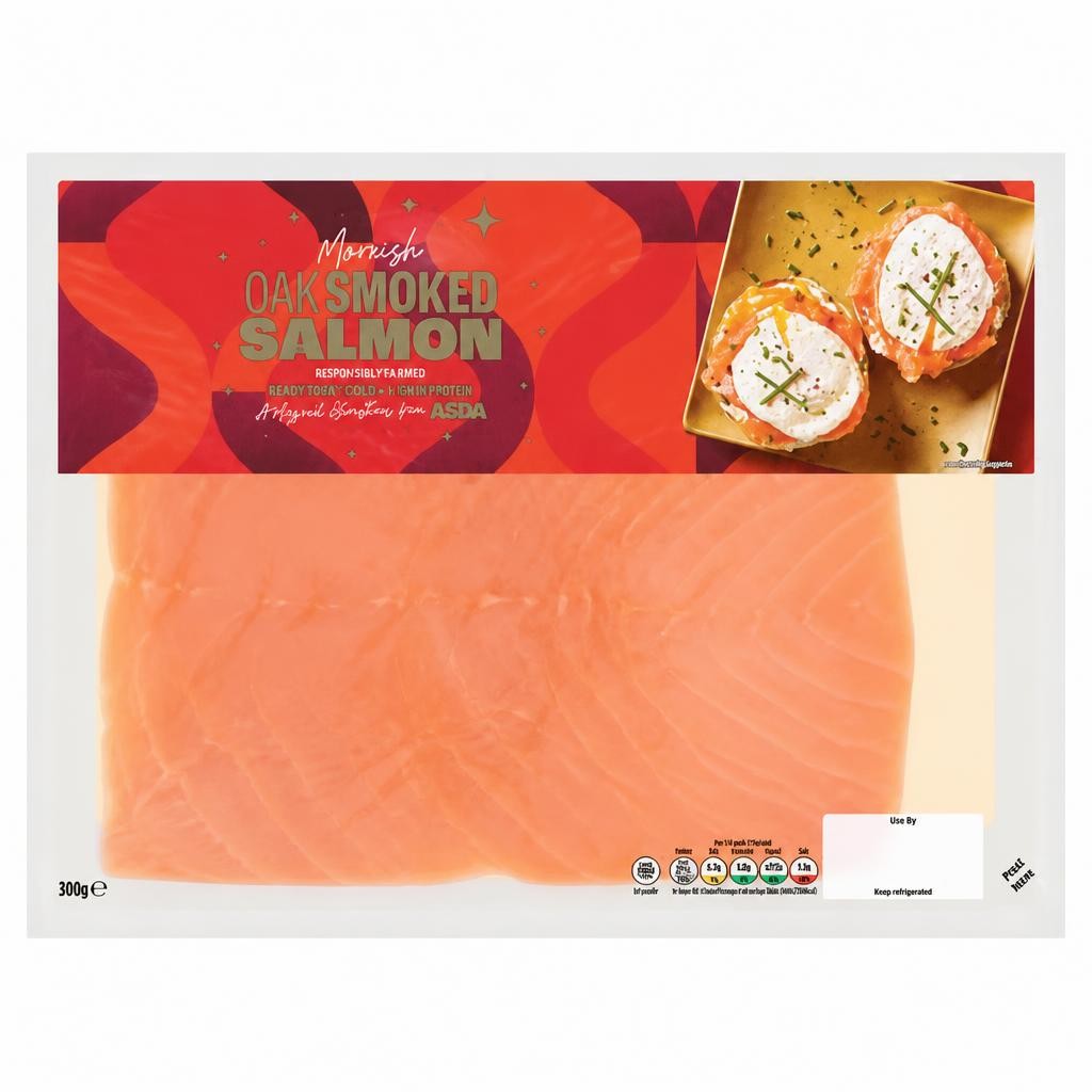 ASDA Classic Oak Smoked Salmon 300g