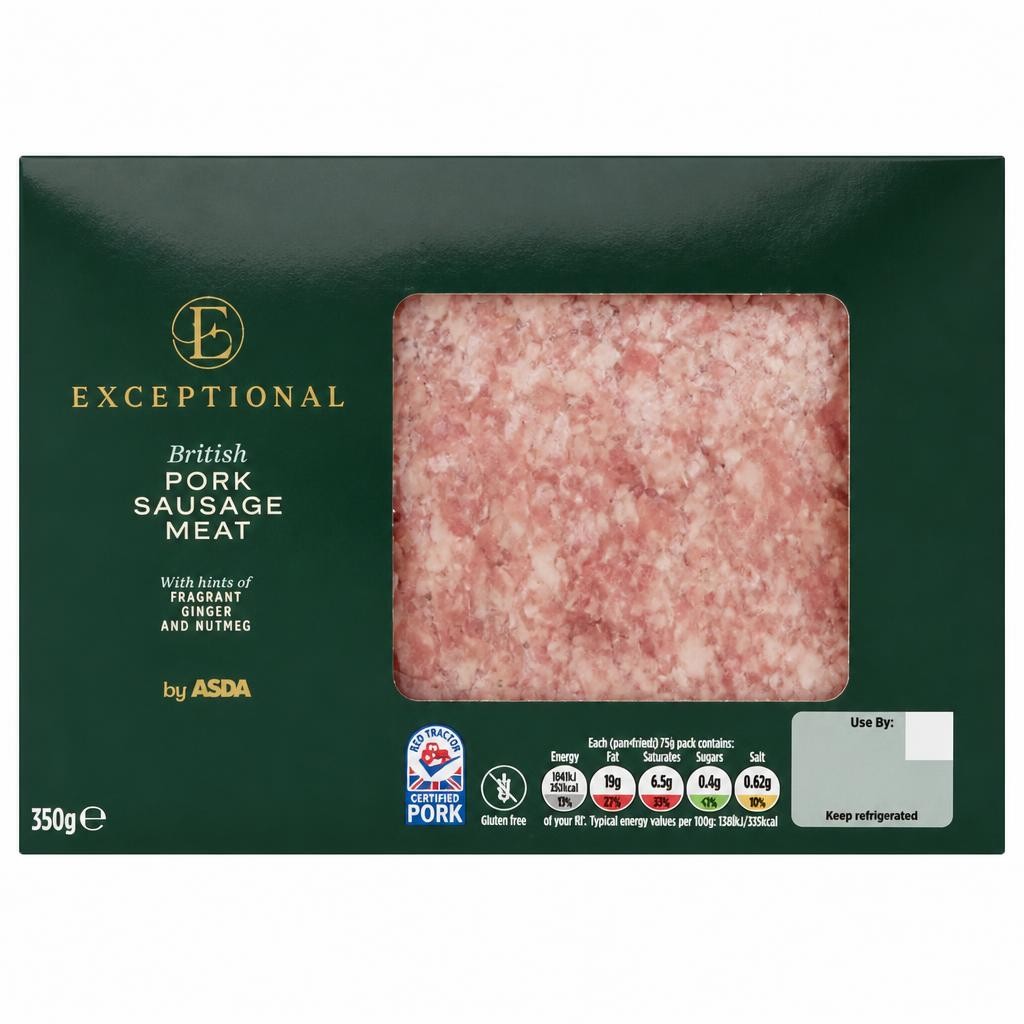 Exceptional by ASDA British Pork Sausage Meat 350g