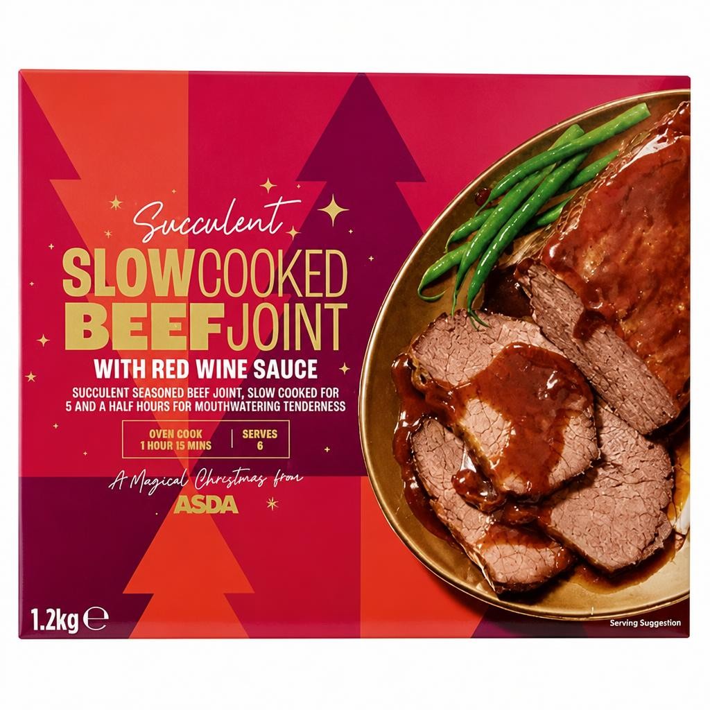 ASDA Slow Cooked Beef Joint with Red Wine Sauce 1.2kg