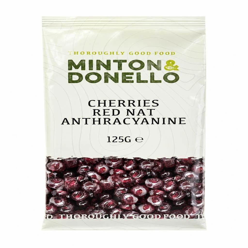 Minton & Donello Red Natural Anthocyanin Cherries 6 x 125g | Multi