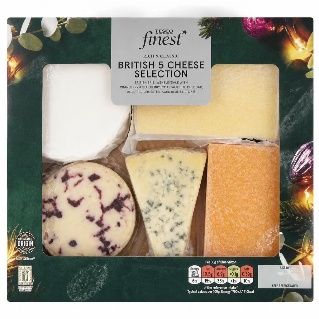 Tesco Finest  British 5 Cheese Selection 506g