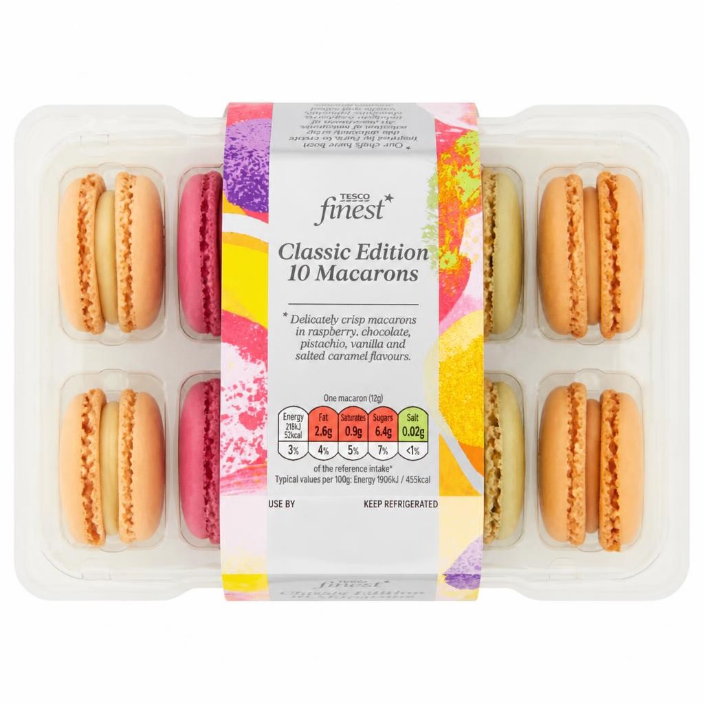 Tesco Finest Classic Edition 10 Macarons 120g