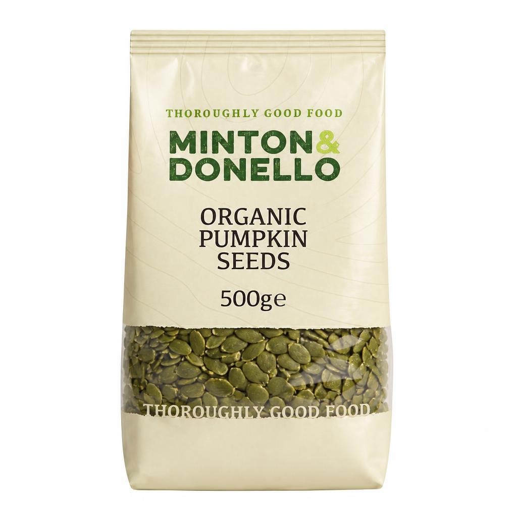 Minton & Donello Organic Pumpkin Seeds 6 x 500g
