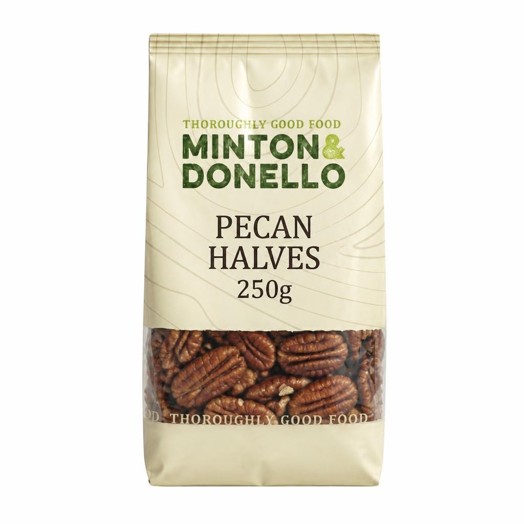 Minton & Donello Pecan Halves 6 x 250g