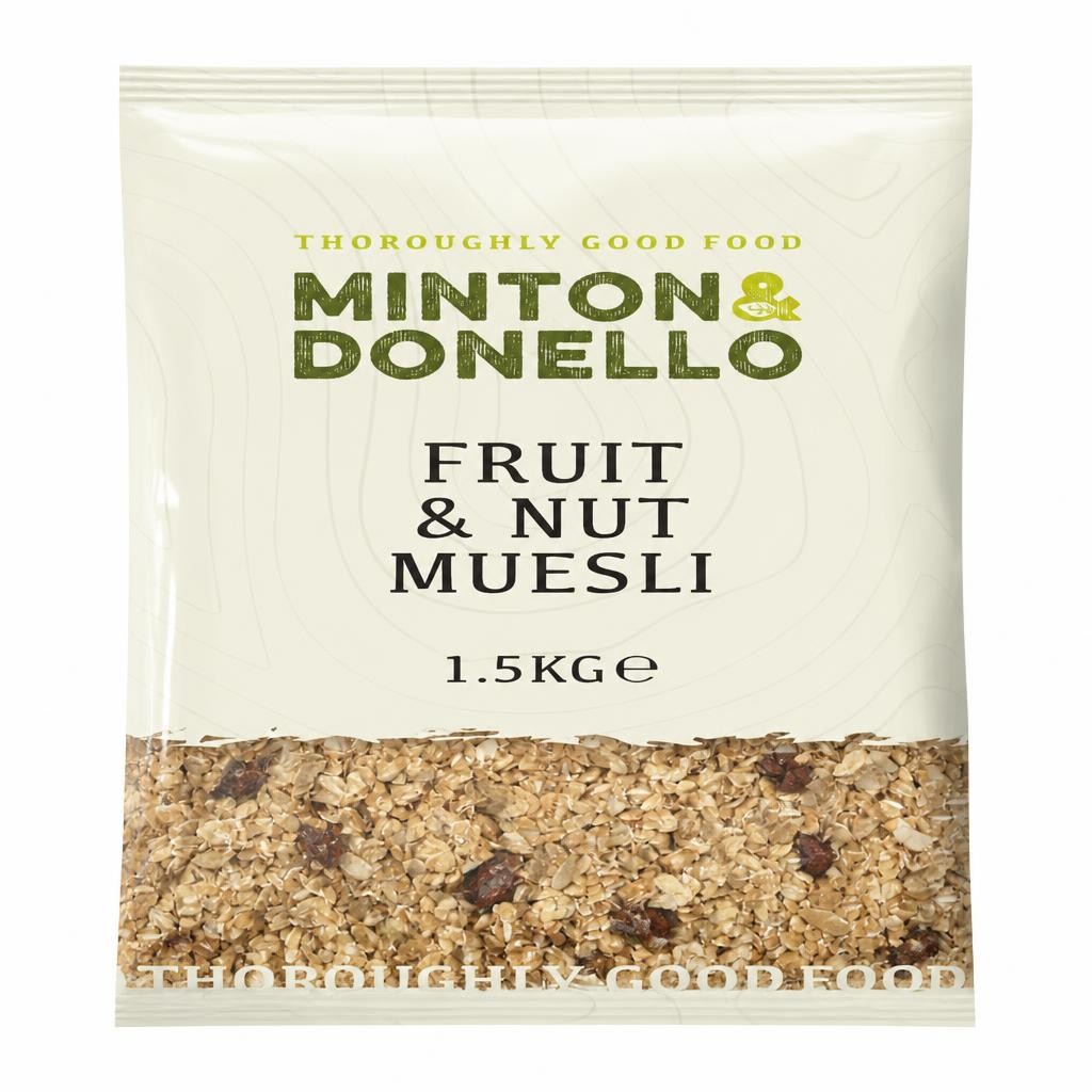 Minton & Donello Fruit and Nut Muesli 6 x 1.5Kg | Multi
