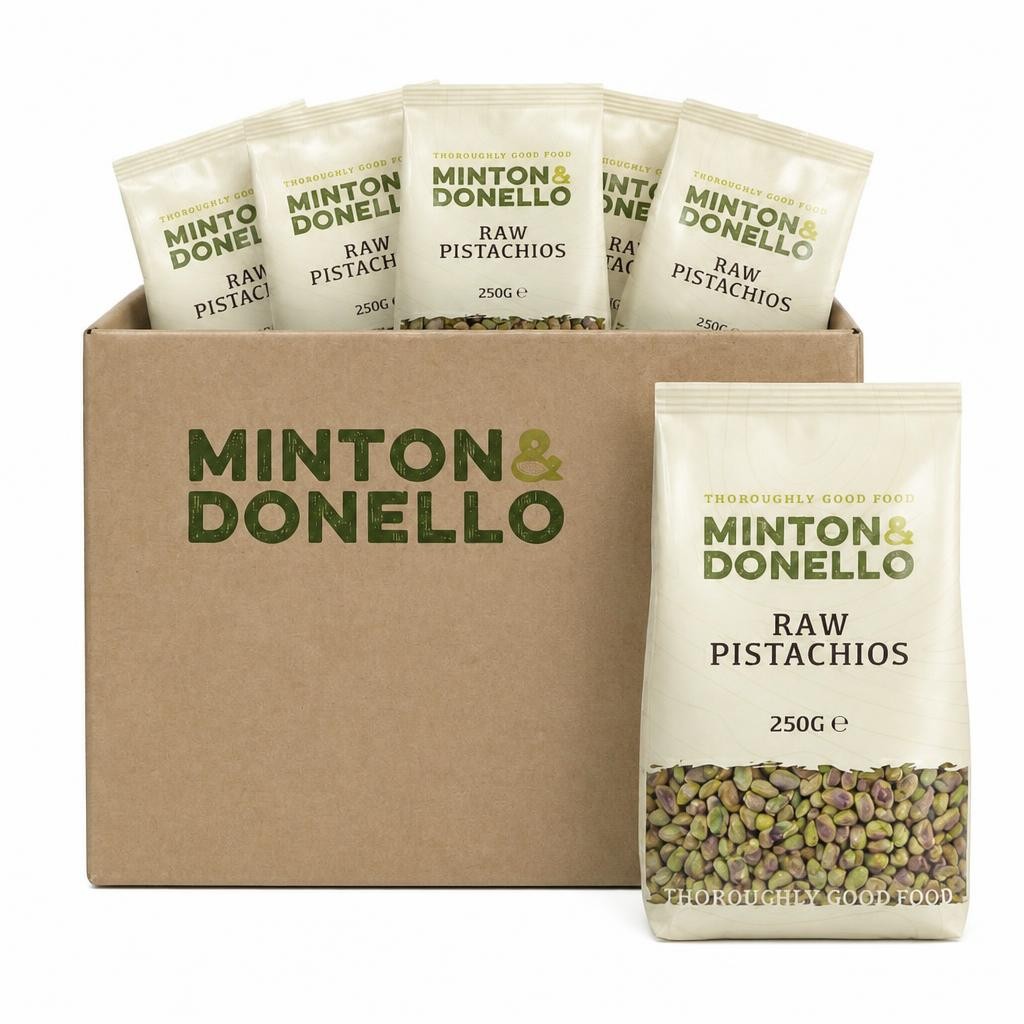 Minton & Donello Raw Pistachios 6 x 250g