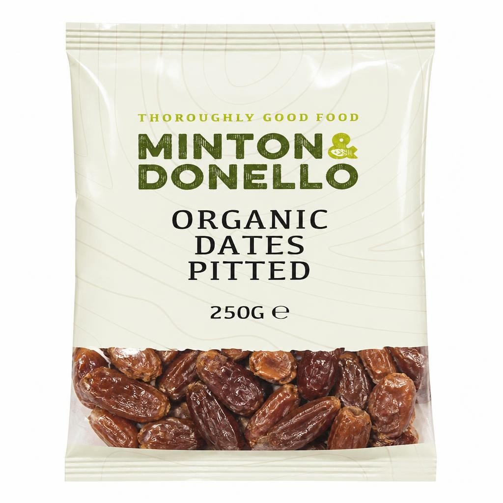 Minton & Donello Organic Pitted Dates 6 x 250g | Multi