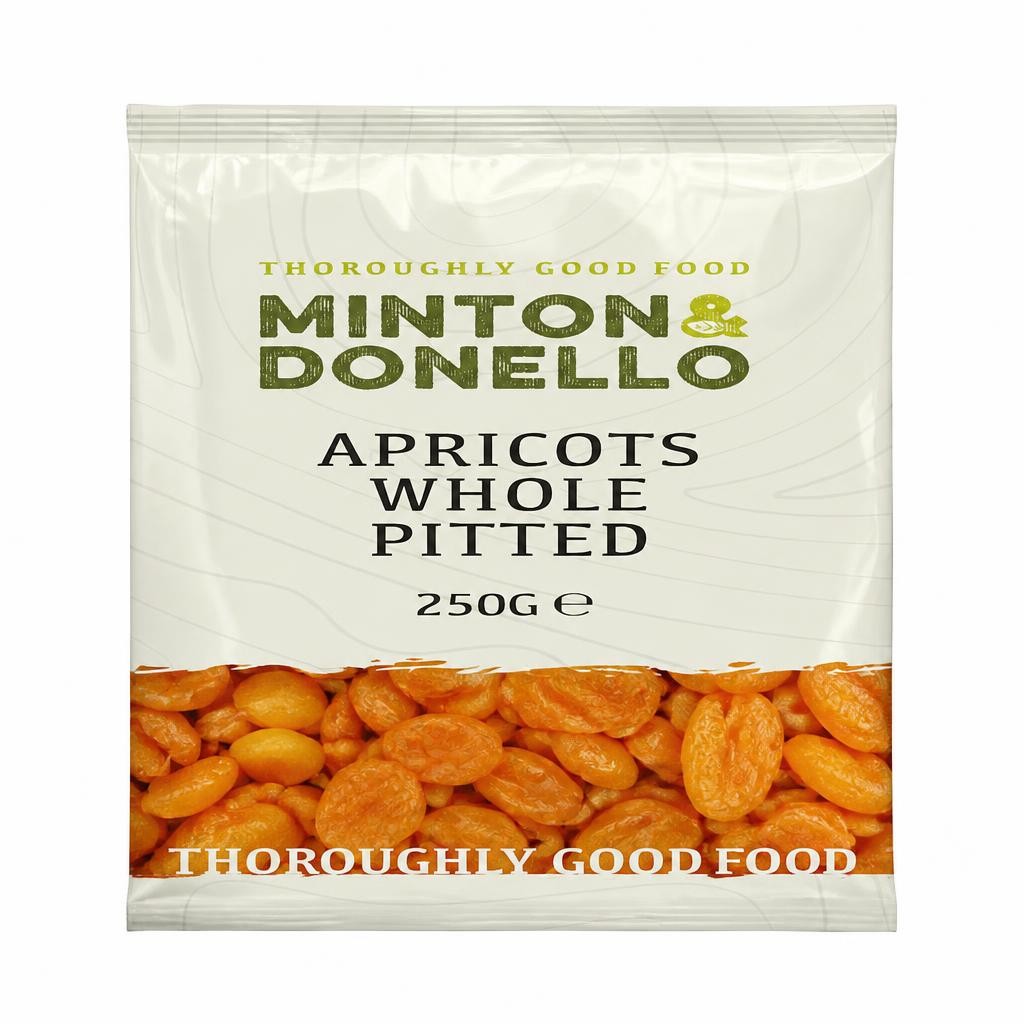 Minton & Donello Whole Pitted Apricots 6 x 250g | Multi
