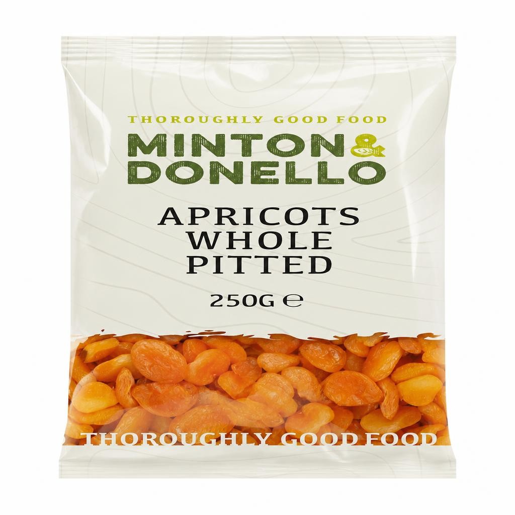 Minton & Donello Whole Pitted Apricots 6 x 250g | Multi