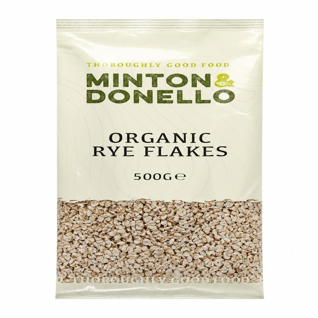 Minton & Donello Organic Rye Flakes 6 x 500g | Multi