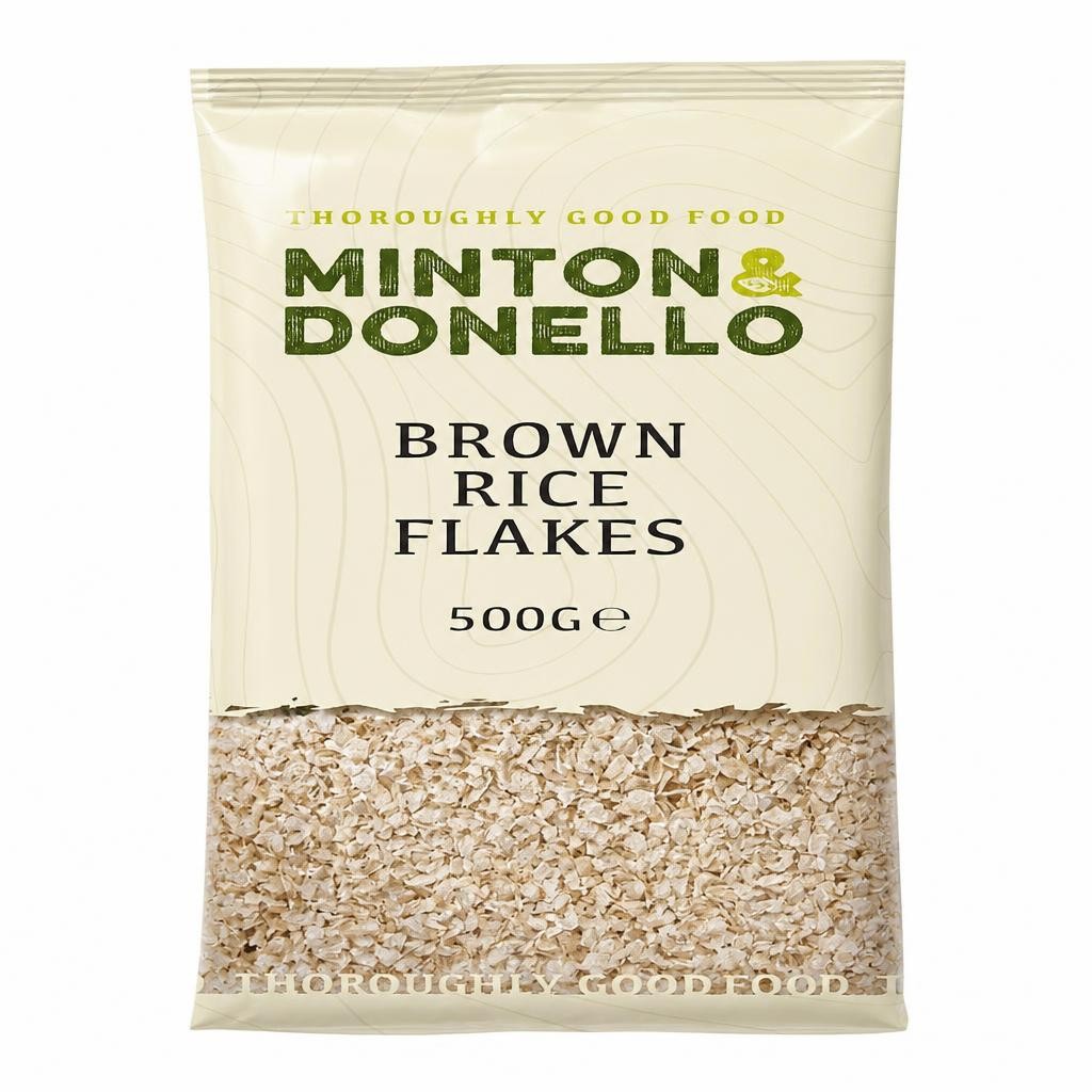 Minton & Donello Brown Rice Flakes 6 x 500g