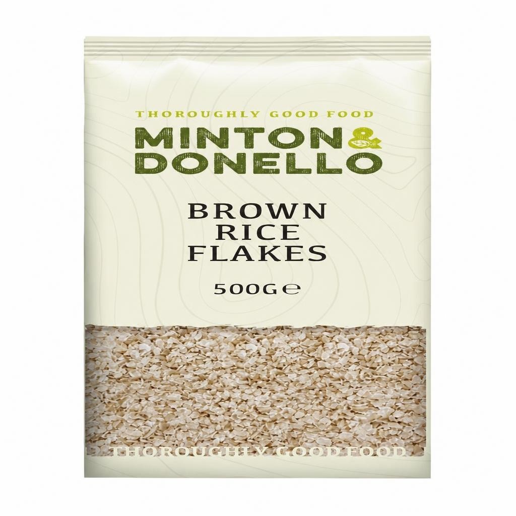 Minton & Donello Brown Rice Flakes 6 x 500g | Multi
