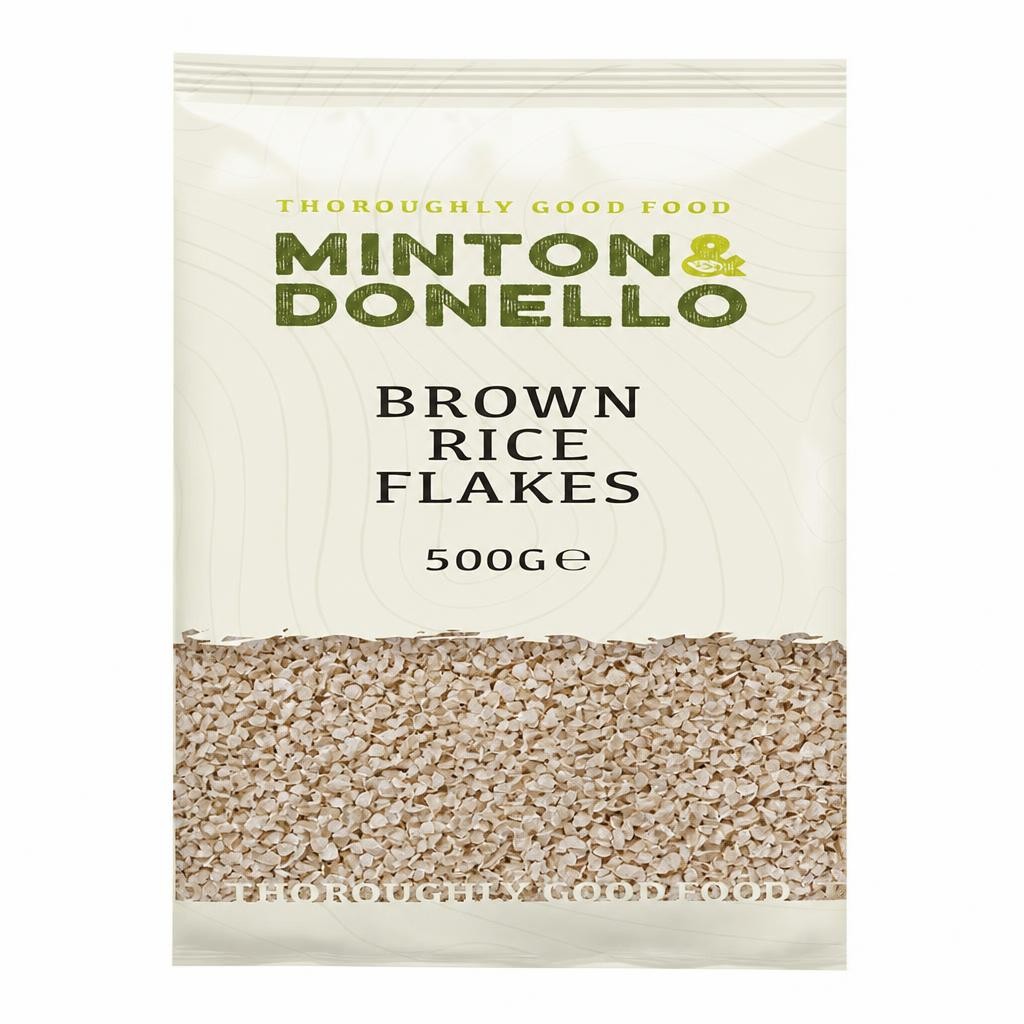 Minton & Donello Brown Rice Flakes 6 x 500g | Multi