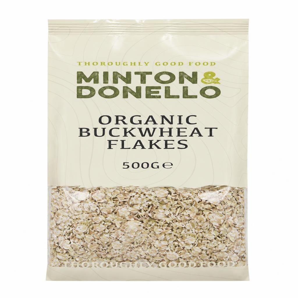 Minton & Donello Organic Buckwheat Flakes 6 x 500g | Multi
