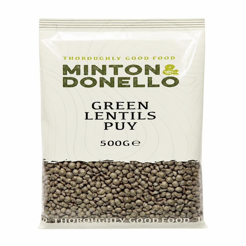 Minton & Donello Green Puy Lentils 6 x 500g | Multi