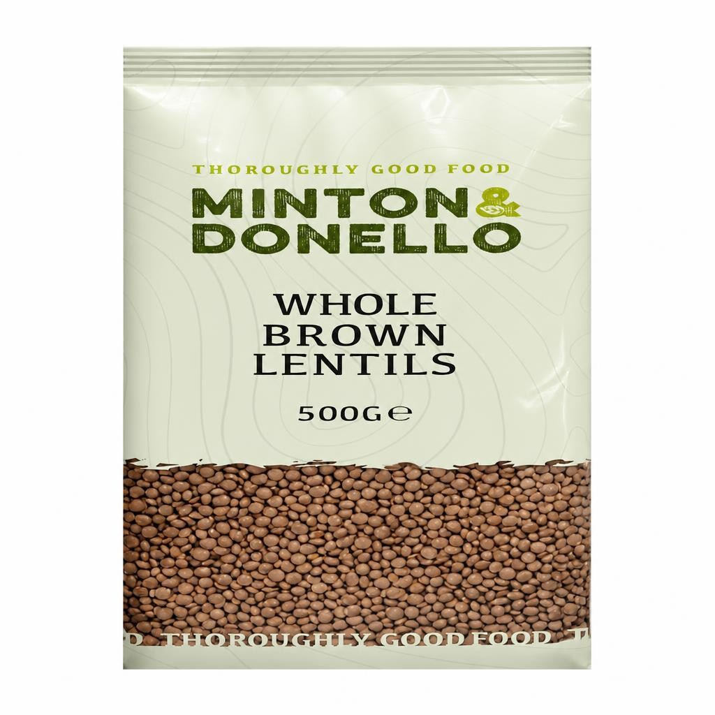 Minton & Donello Whole Brown Lentils 6 x 500g | Multi