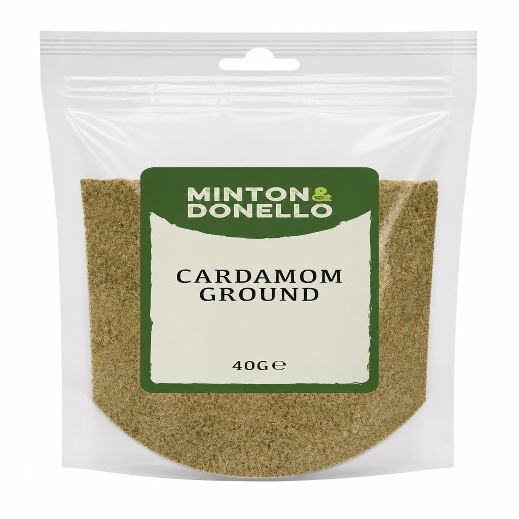 Minton & Donello Ground Cardamom 10 x 40g