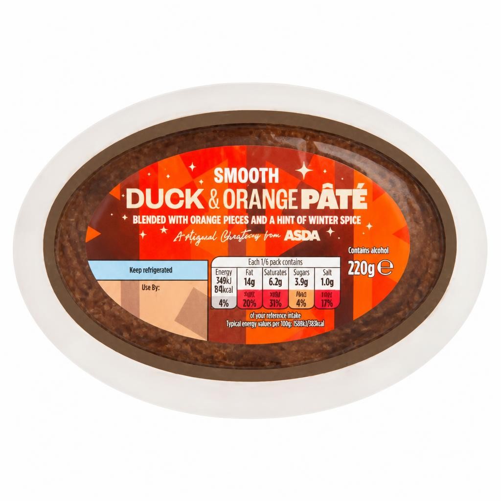 ASDA Smooth Duck & Orange Pâté 220g