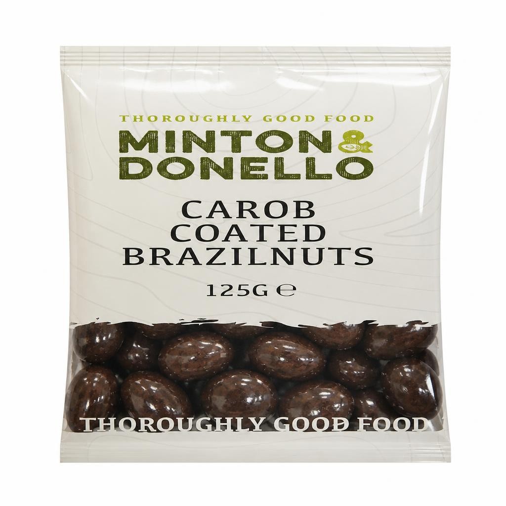 Minton & Donello Carob Coated Brazil Nuts 6 x 125g
