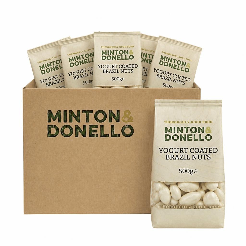 Minton & Donello Yoghurt Coated Brazil Nuts 6 x 500g