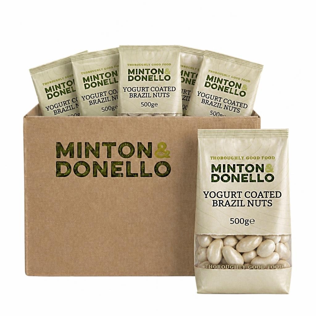 Minton & Donello Yoghurt Coated Brazil Nuts 6 x 500g