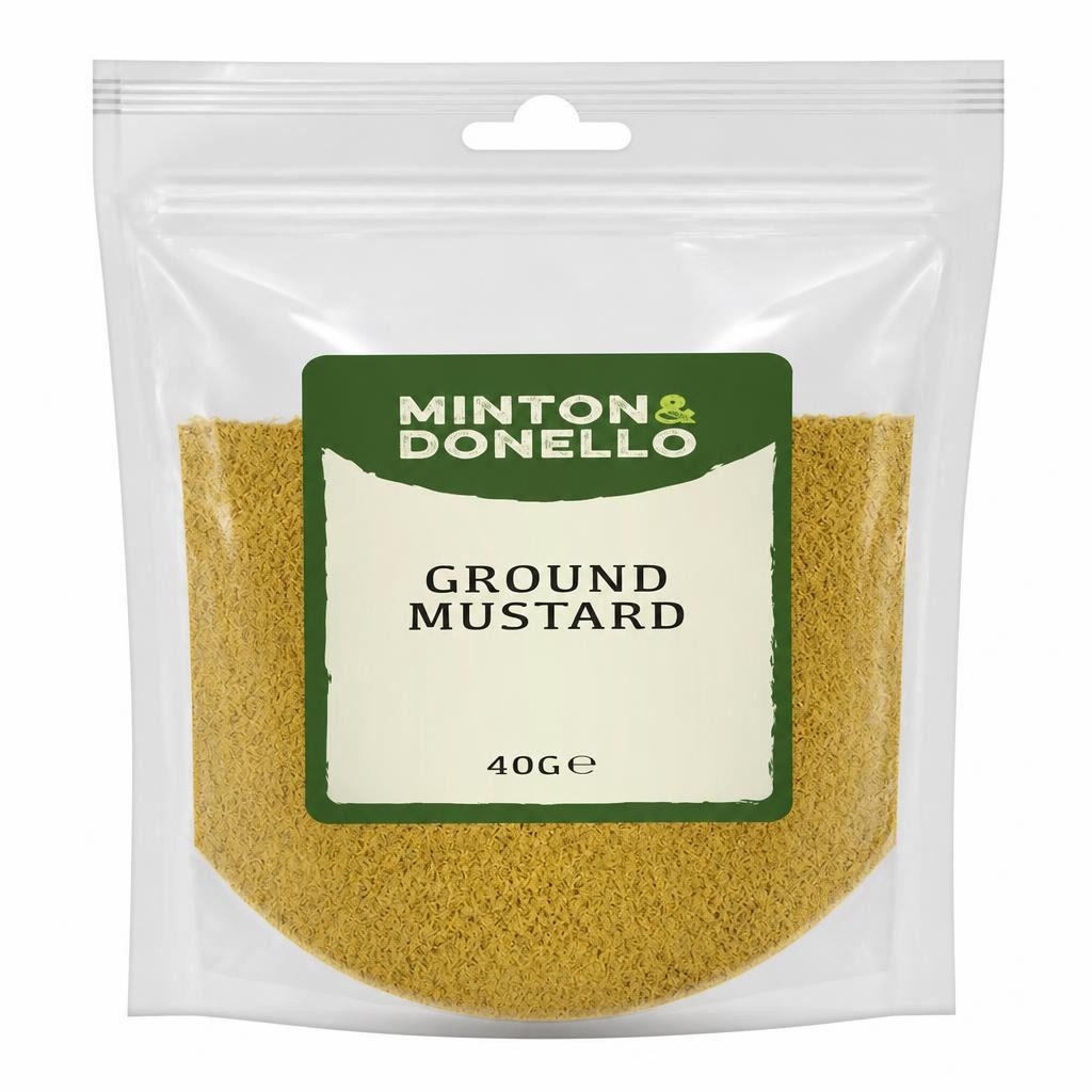 Minton & Donello Ground Mustard 10 x 40g