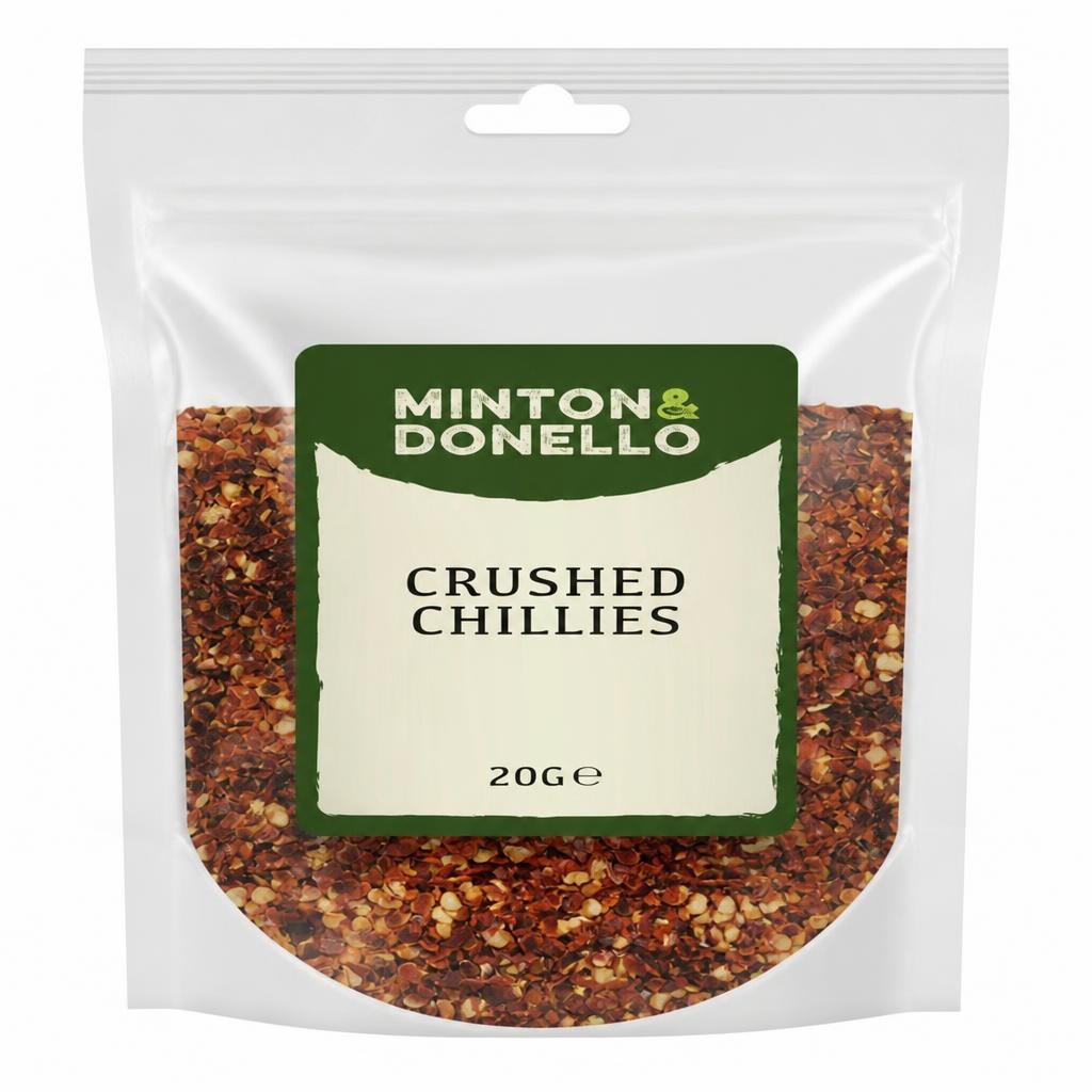 Minton & Donello Crushed Chillies 10 x 20g