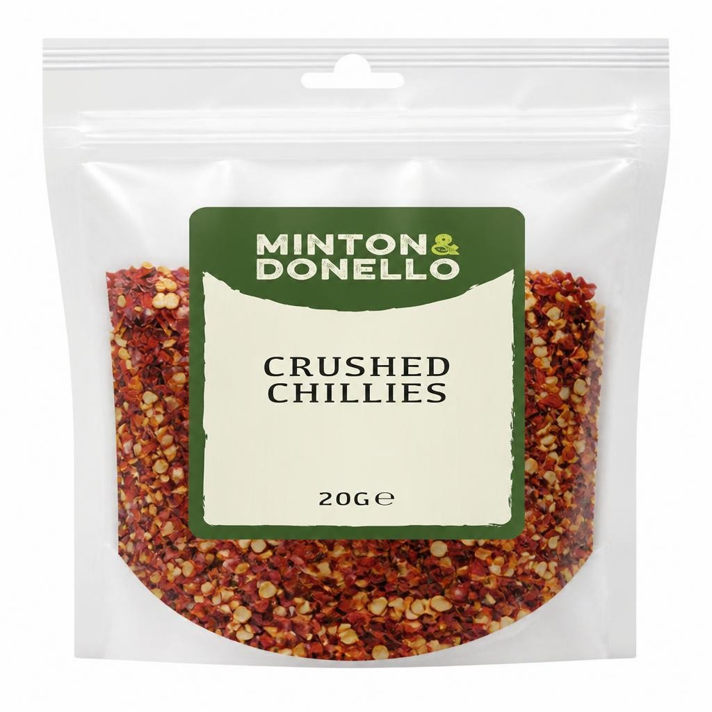 Minton & Donello Crushed Chillies 10 x 20g