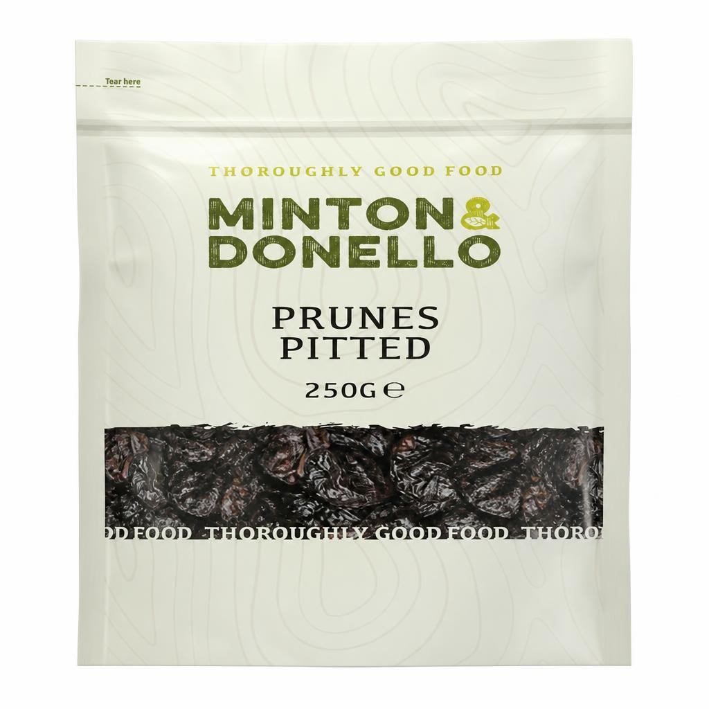 Minton & Donello Pitted Prunes 6 x 250g