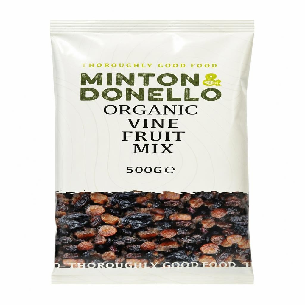 Minton & Donello Organic Vine Fruit Mix 6 x 500g | Multi